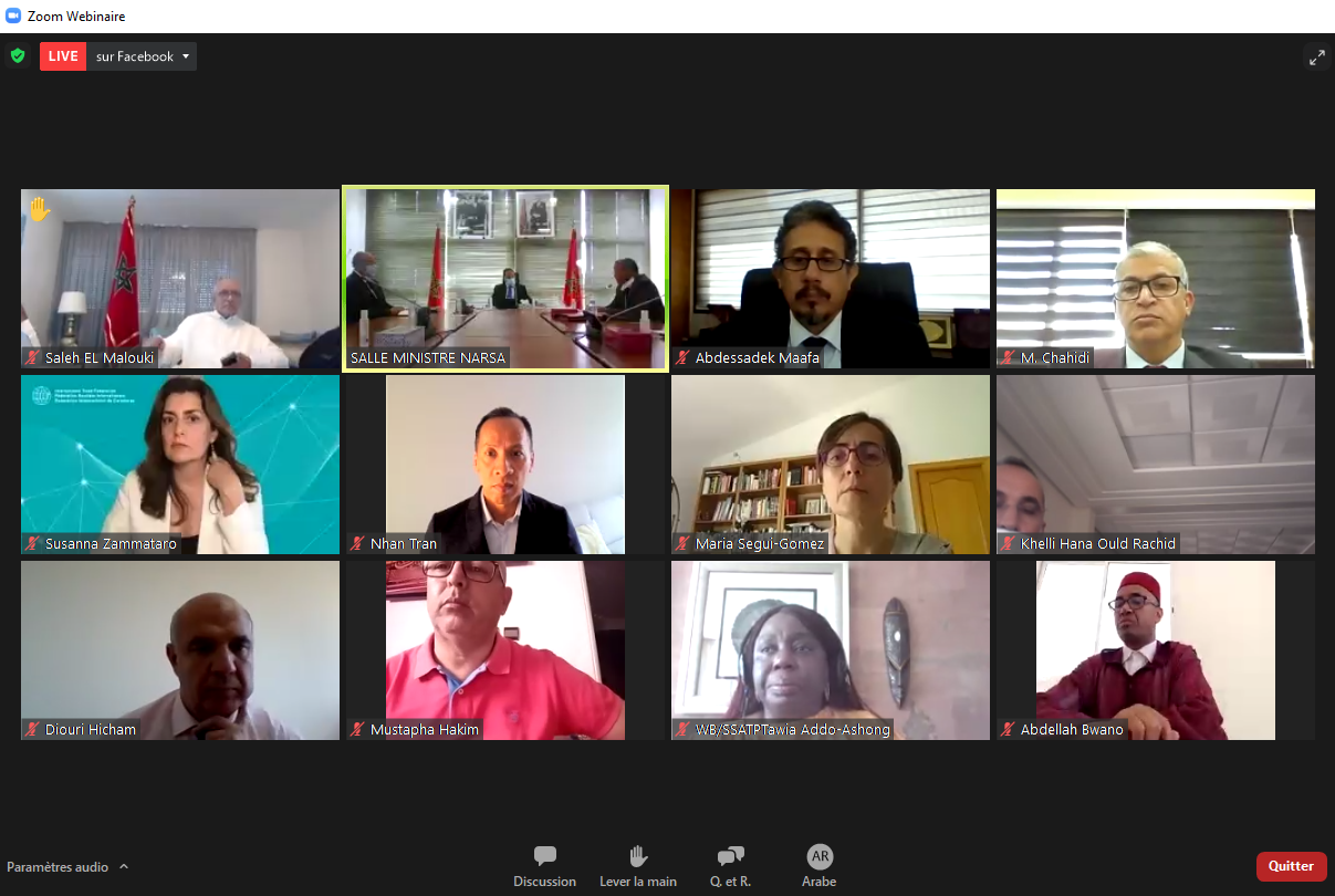 Webinaire international célébrant la 6ème semaine mondiale des Nations unies pour la Sécurité Routière