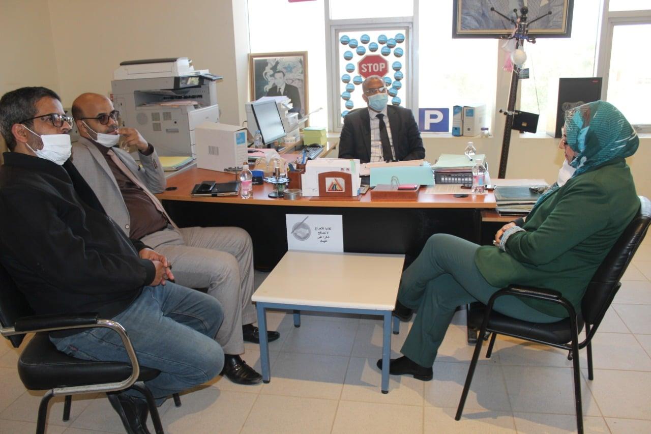 Visite de terrain de M. Benacer Boulaajoul au CI de Laâyoune 