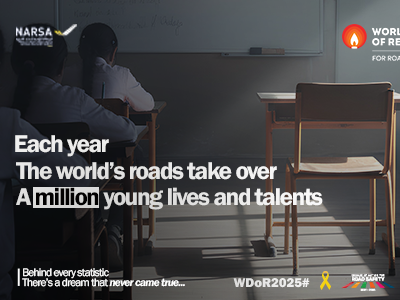 La NARSA commémore la Journée mondiale du souvenir des victimes des accidents de la route 2025